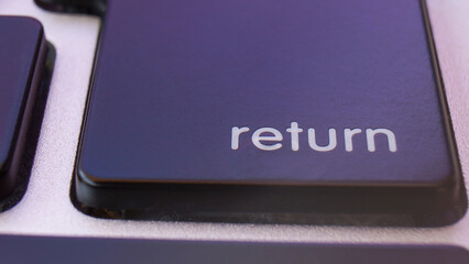 computer keyboard with a key