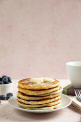 stack of pancakes on a plate