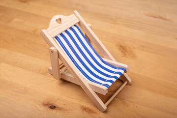 holiday summer vacation beach chair concept