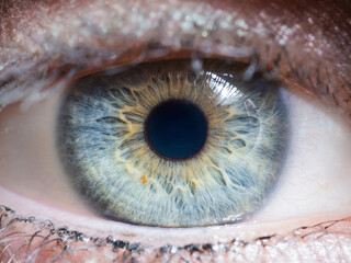 close up of human eye