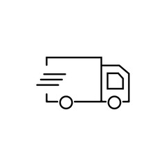 Lorry, fast delivery sign. Vector illustrator eps ten