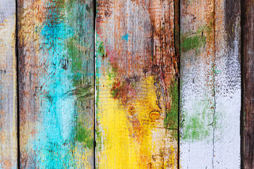 Background gloomy charred wooden fence in dark colors