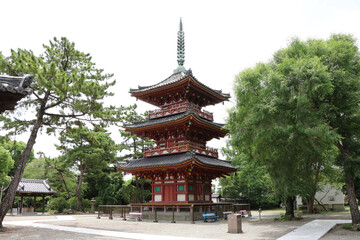 Fototapeta premium 東の太子さんにある播州の三重塔 