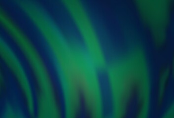 Dark BLUE vector background with liquid shapes.