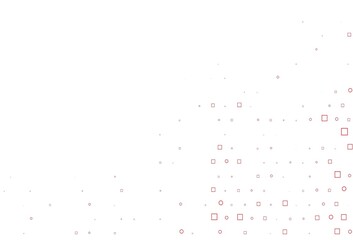 Light Red vector background with circles, rectangles.