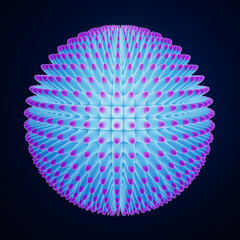 3d rendering of an abstract sphere