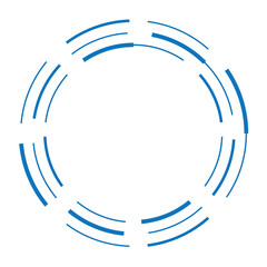 Abstract circle line art. Vector
