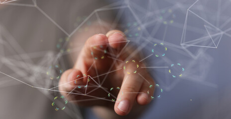 script binary code interface digital touch