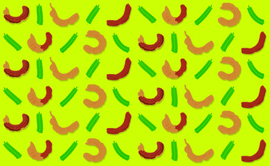 tamarind pattern on beautifull background. Vector illustration.