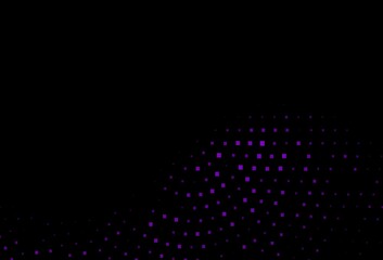 Dark Purple vector backdrop with rectangles, squares.