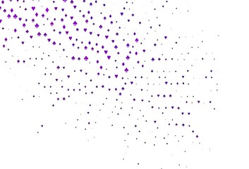 Light Purple vector texture with playing cards.