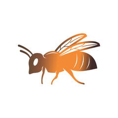 logo design native bee vector