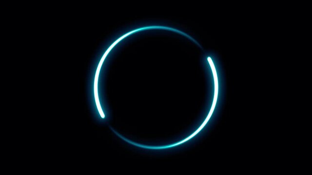 Loading Icon With Light Stroke Shapes