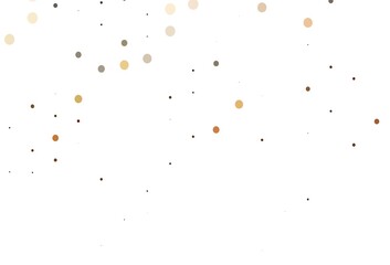 Light Orange vector template with circles.