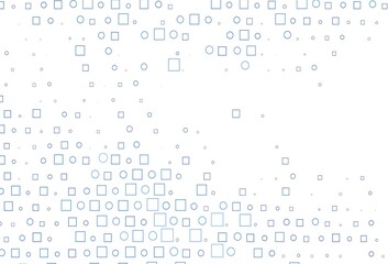 Light BLUE vector layout with circle spots, cubes.