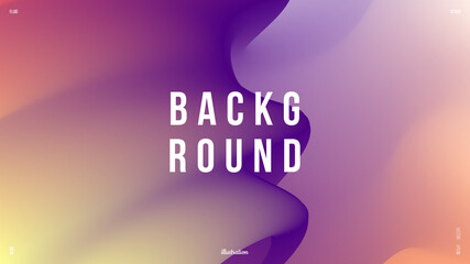 Background design. Vibrant gradient. Spanish crimson, indigo, atomic tangerine canary color. Applicable for placard, banner, flyer, presentation, cover and report. Eps10 vector.