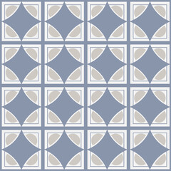 Vector pattern in pastel colors. Illustration for tile design. Geometric shapes.