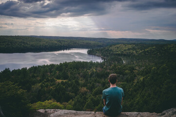 View over Algonquin National Park, Ontario, Canada