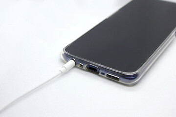 USB memory with black body And headphone