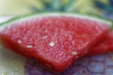 Eine saftig rote Wassermelone
