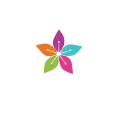 Obraz premium Beauty icon flowers design illustration