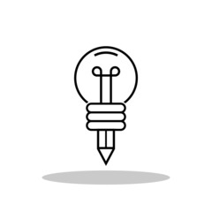 Creative icon in trendy flat style. Originality symbol for your web site design, logo, app, UI Vector EPS 10.