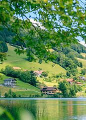 Fototapeta na wymiar Mondsee near Salzburg in Austria