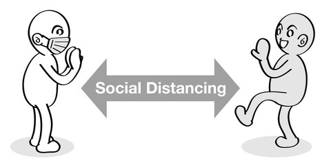 Increase the distance between people. Take a social distancing. Do not approach and talk.