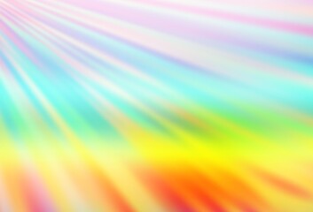 Light Multicolor, Rainbow vector pattern with narrow lines.