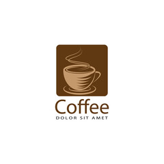 coffee logo template design vector