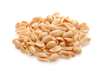 Peanuts isolated on white background
