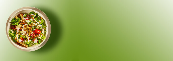 fresh Salad served on a plate,frischer italienischer salt auf teller angerichtet,plakativ