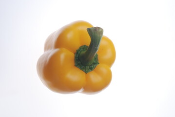 yellow pepper on a white background