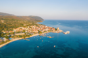 Ouranoupoli village in Chalcidice, Greece