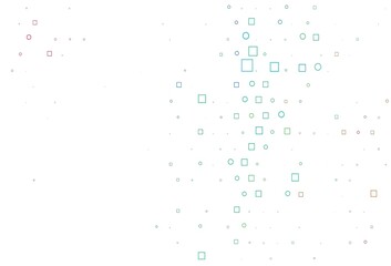 Light Multicolor, Rainbow vector layout with circle spots, cubes.