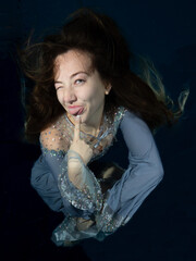 Underwater model shooting