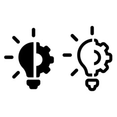 Inovation vector icon set. Idea illustration sign collection. creative symbol.