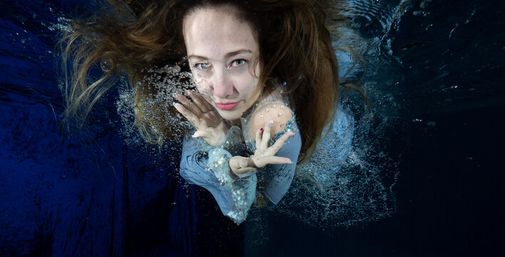 Underwater model shooting