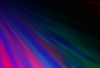 Dark Multicolor, Rainbow vector layout with flat lines.