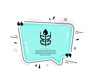 Gluten free icon. Quote speech bubble. Organic tested sign. Natural product symbol. Quotation marks. Classic gluten free icon. Vector