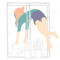 Girl at the window