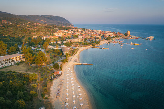 Ouranoupoli village in Chalcidice, Greece