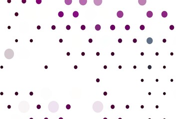 Light Purple vector background with bubbles.