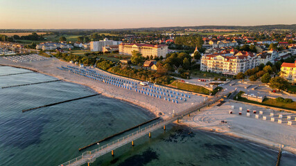 Ostseebad Kühlungsborn aus der Luft betrachtet, Drohnenaufnahmen vom August 2020