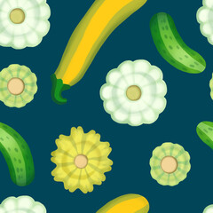 seamless pattern with vegetables