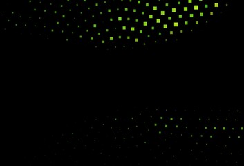 Dark Green vector background with rectangles.