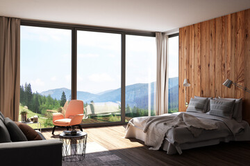 Hotelzimmer mit Panoramablick