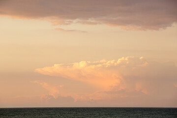 colorful summer sunset sky