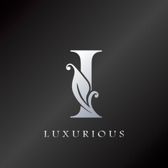 Monogram Initial Letter I Luxury Logo, vector design concept