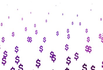 Light Pink, Blue vector texture with financial symbols.